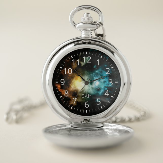 Intergalactic Interplanetary Monogram Pocket Watch (Inside)