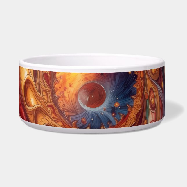 Intergalactic vortex of Harmony pet Bowl (Front)