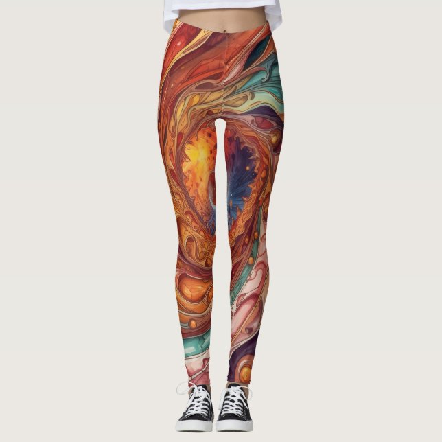 Intergalactic vortex of Harmony pet Leggings (Front)