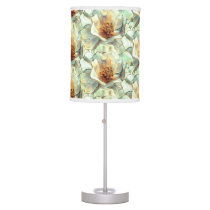 Interior Appeal White Floral  Table Lamp