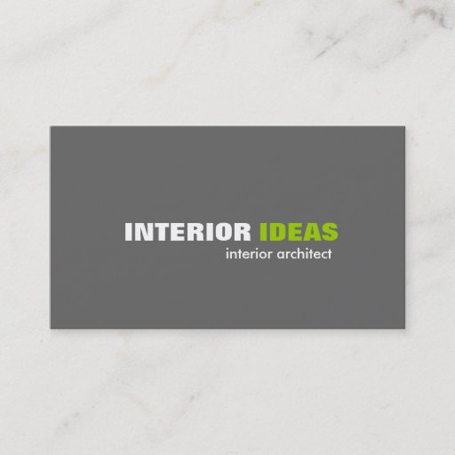 Customizable Interior Architect - Business Cards