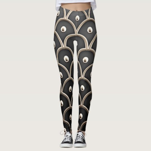 Interior Architectural 3D Rendered Pattern Leggings