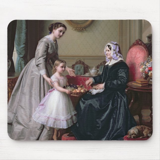 Interior at 'The Chestnuts' Wimbledon, Grandmother Mouse Pad (Front)