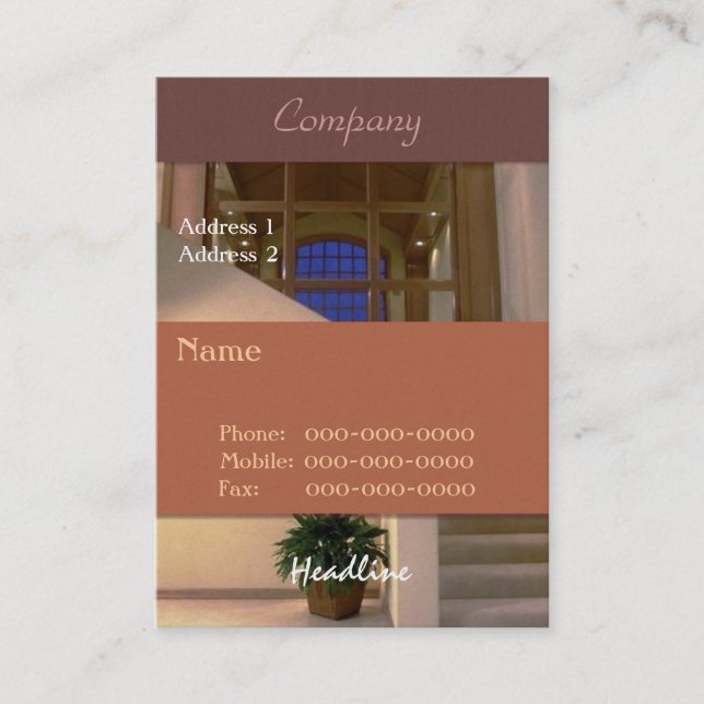 Interior Business Card (Front)