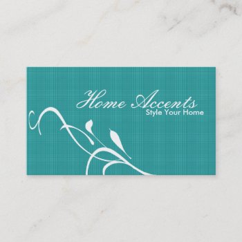 Interior Decorating Black And White Business Card by OLPamPam at Zazzle