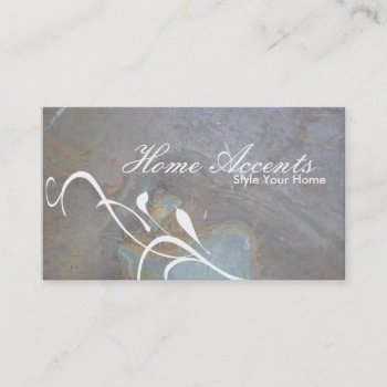 Interior Decorating Rock Texture Business Card by OLPamPam at Zazzle