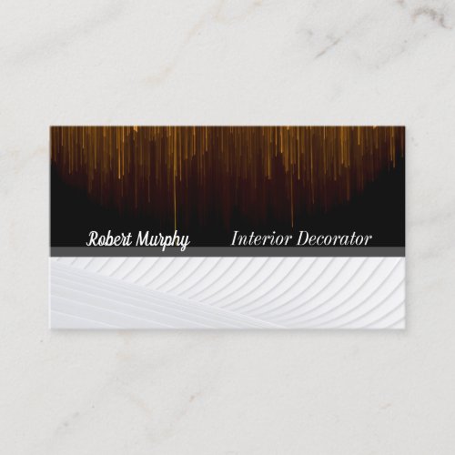 Interior Decorator  Abstract Backgrounds Business Card