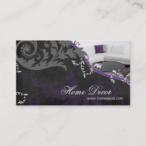 Customizable Interior Decorator Business Card - Sophisticated