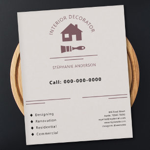 Interior Decorator Flyer