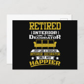Interior Decorator Retirement Postcard (Front/Back)