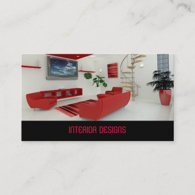 Interior Design Business Card (Front)
