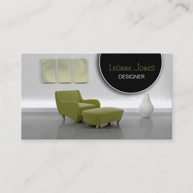Interior Design Business Card (Front)