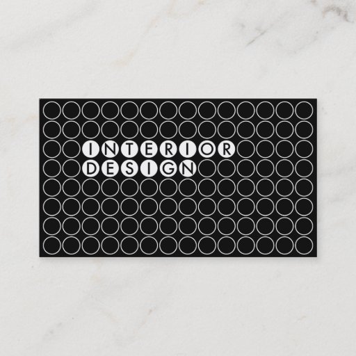 Customizable INTERIOR DESIGN BUSINESS CARD