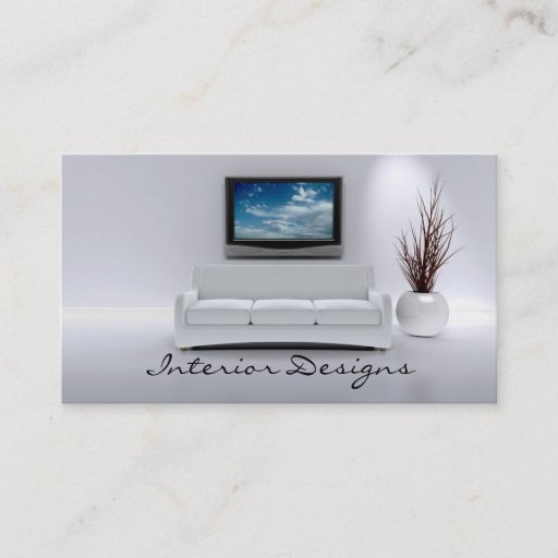 Customizable Interior Design Business Card