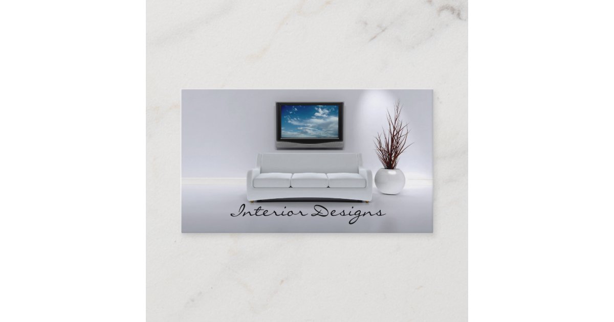 Interior Design Business Card | Zazzle