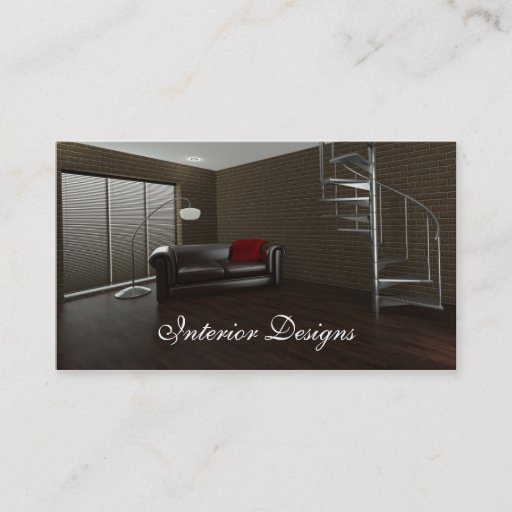 Customizable Interior Design Business Card