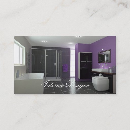 Customizable Interior Design Business Card