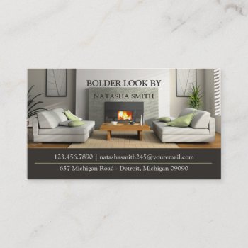 Interior Design Business Card by all_items at Zazzle