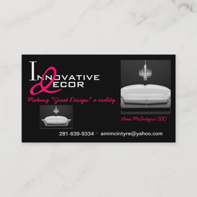 Interior Design Business Card (Front)