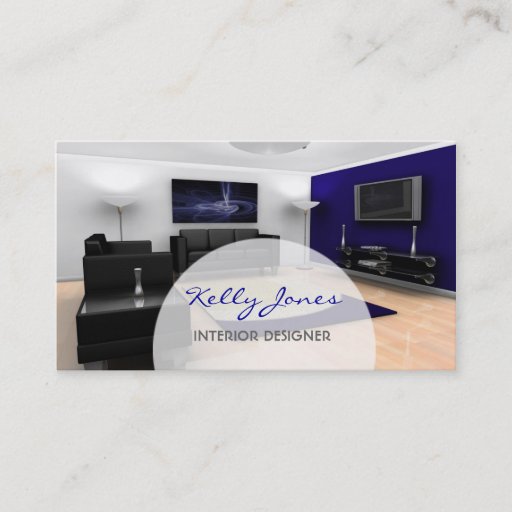 Customizable Interior Design Business Card