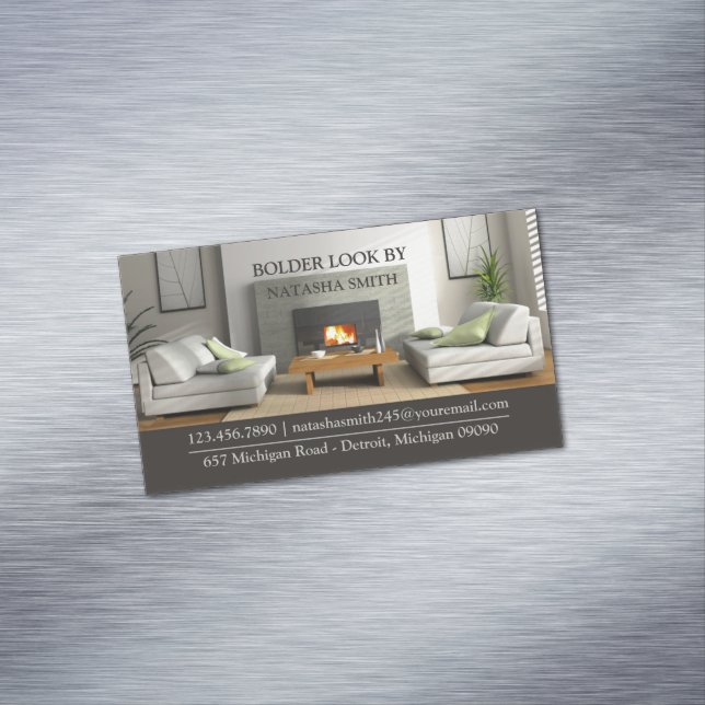 Interior Design Business Card Magnet (In Situ)