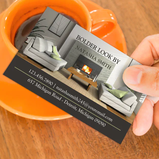 Interior Design Business Card Template | Zazzle