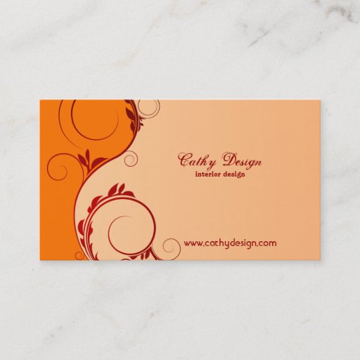 Customizable Interior Design Business Cards