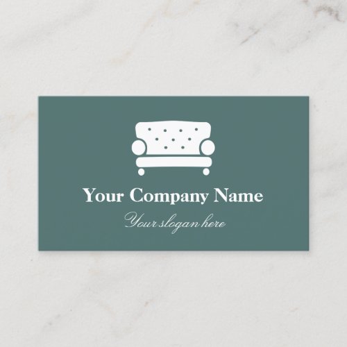 Interior design company logo elegant chair business card