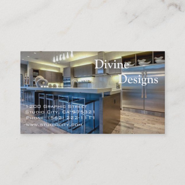 Interior Design - Customized Business Card (Front)