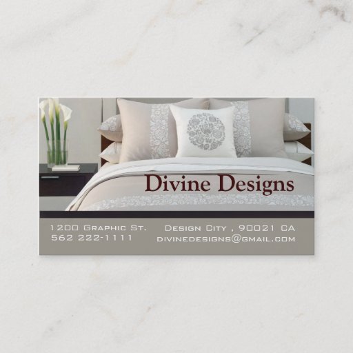 Customizable Interior Design - Customized Business Card Templates