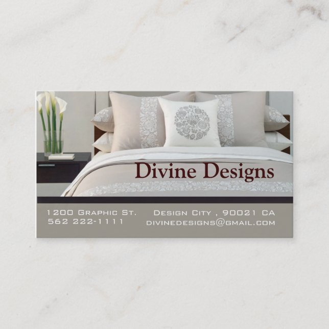Interior Design - Customized Business Card (Front)