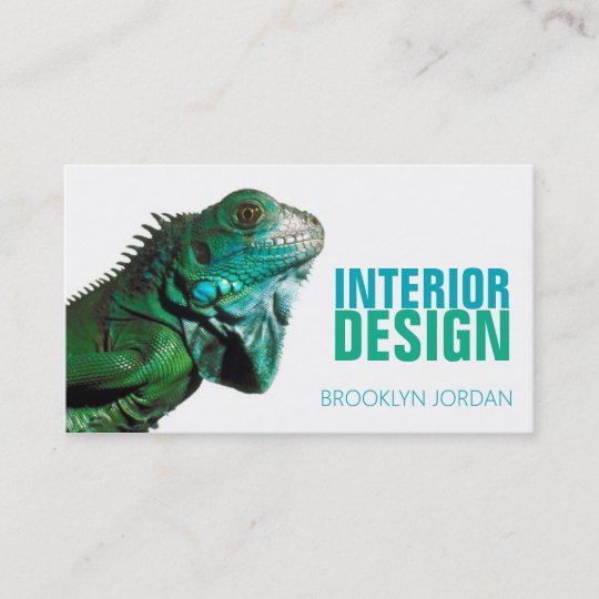 Interior Design Designer Chameleon Business Card
