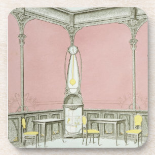 Interior design for a brasserie, illustration from coaster