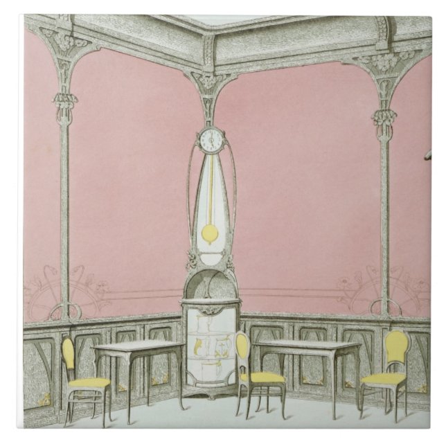 Interior design for a brasserie, illustration from tile (Front)