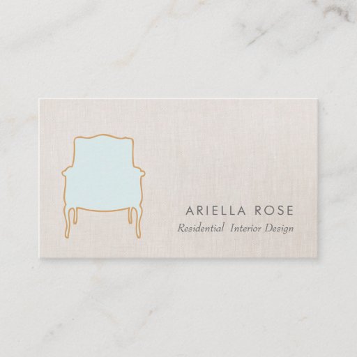 Customizable Interior Design  Business Card