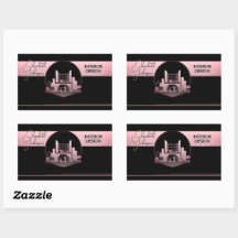 Interior Design or Architect Logo Black and Rose