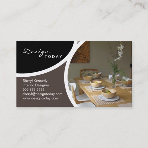 Interior Design Staging Modern Business Card 4