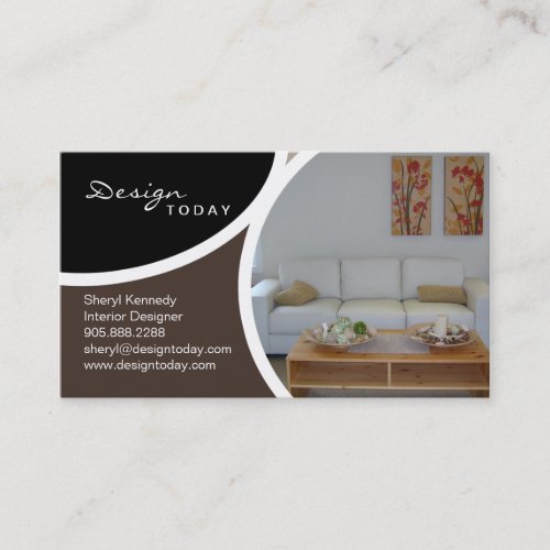 Interior Design Staging Modern Business Card 5