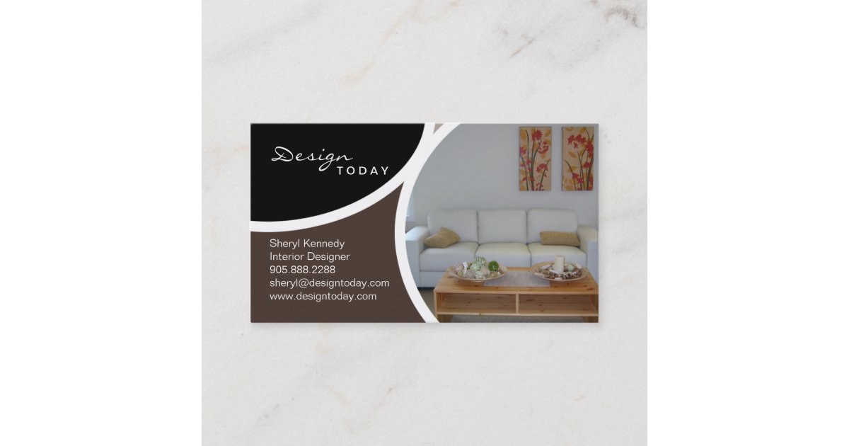 Interior Design Staging Modern Business Card 5 | Zazzle