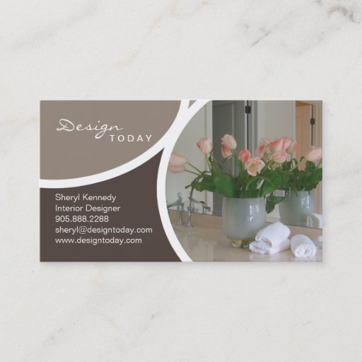 Customizable Interior Design Staging Modern Business Card 7