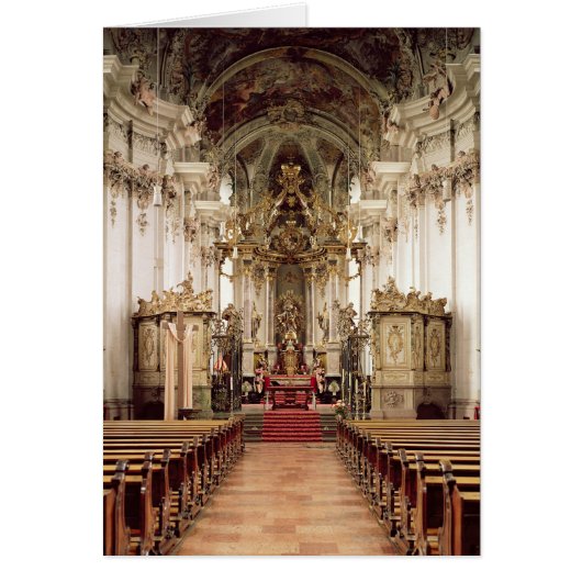 Interior, designed by Balthasar Neumann 1734-54 Cards (Front)