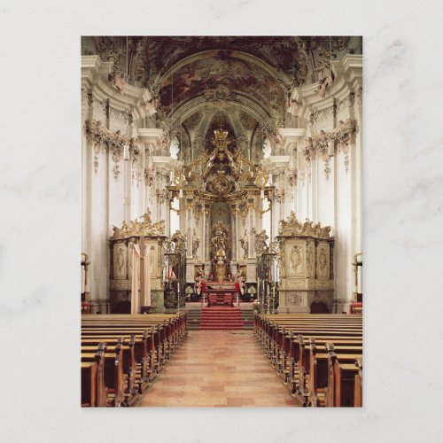 Interior designed by Balthasar Neumann  1734_54 Postcard