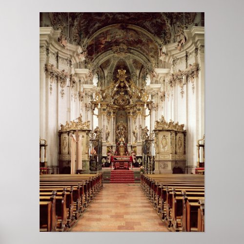 Interior designed by Balthasar Neumann  1734_54 Poster