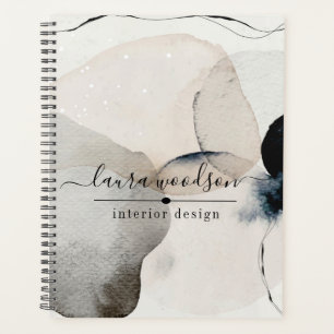 Interior Designer Abstract Watercolor Planner