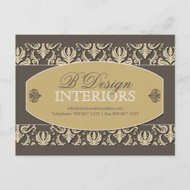 Interior Designer Advertising Postcard (Front)