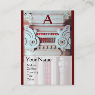 INTERIOR DESIGNER, ARCHITECTURE Monogram, Business Card