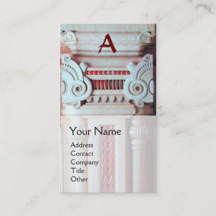 INTERIOR DESIGNER, ARCHITECTURE Monogram, Business Card