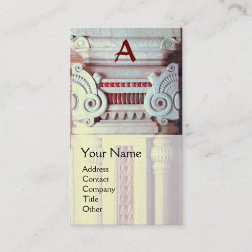 INTERIOR DESIGNER ARCHITECTURE Monogramgold Business Card