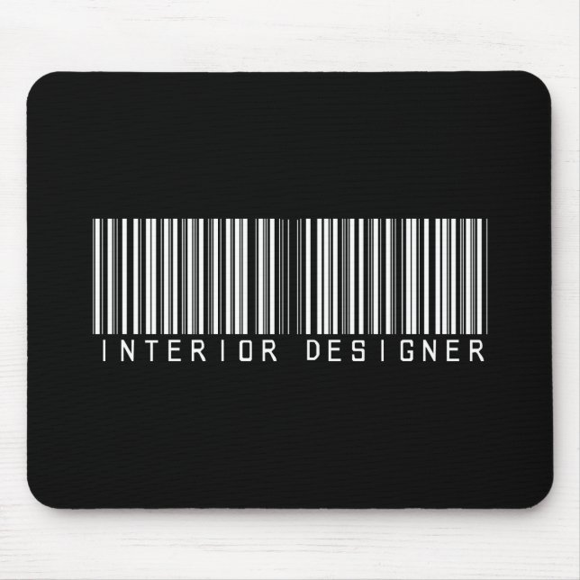 Interior Designer Bar Code Mouse Pad (Front)