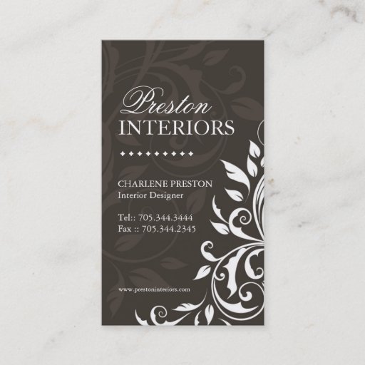 Customizable Interior Designer Business Card